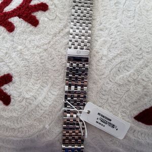 New Michele 18m 7 link stainless steel band